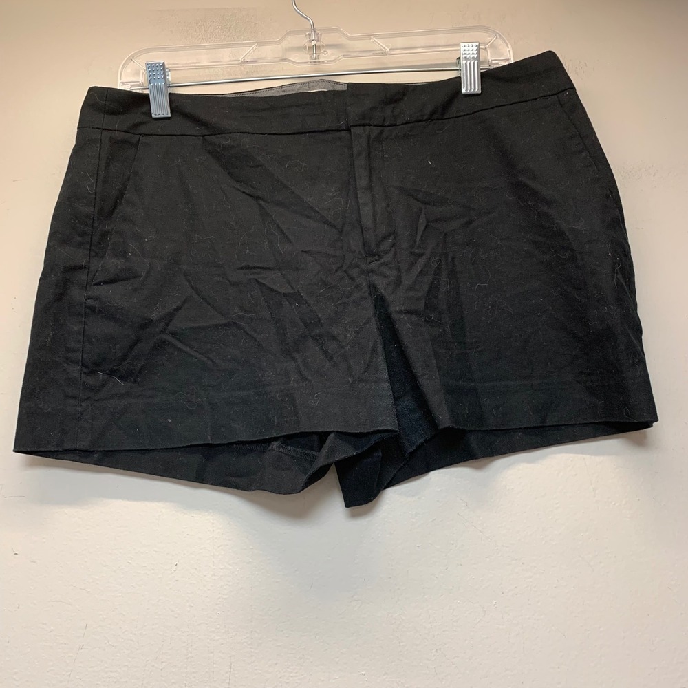 Banana Republic Hampton Fit Shorts Womens 12 Black Excellent Cotton Stretch
